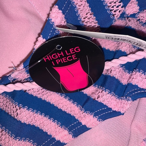 BRAND NWT No Boundaries Pink & Blue Swimsuit sz S - Picture 8 of 14